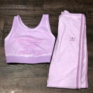 Adidas Sport Bra and Yoga pant set